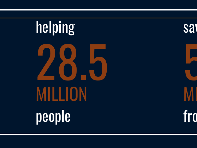 Figures emphasising the benefits of the cash grants