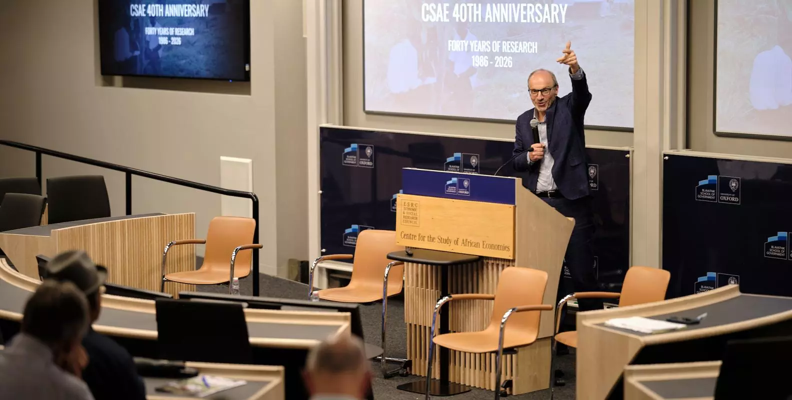 Stefan Dercon presents at the CSAE 40th anniversary event 2026