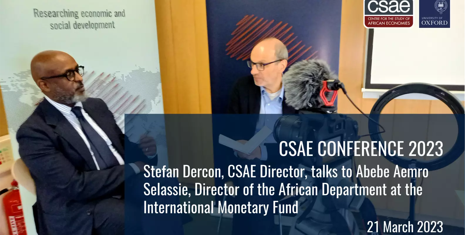 Abebe Aemro Selassie is interviewed by Stefan Dercon