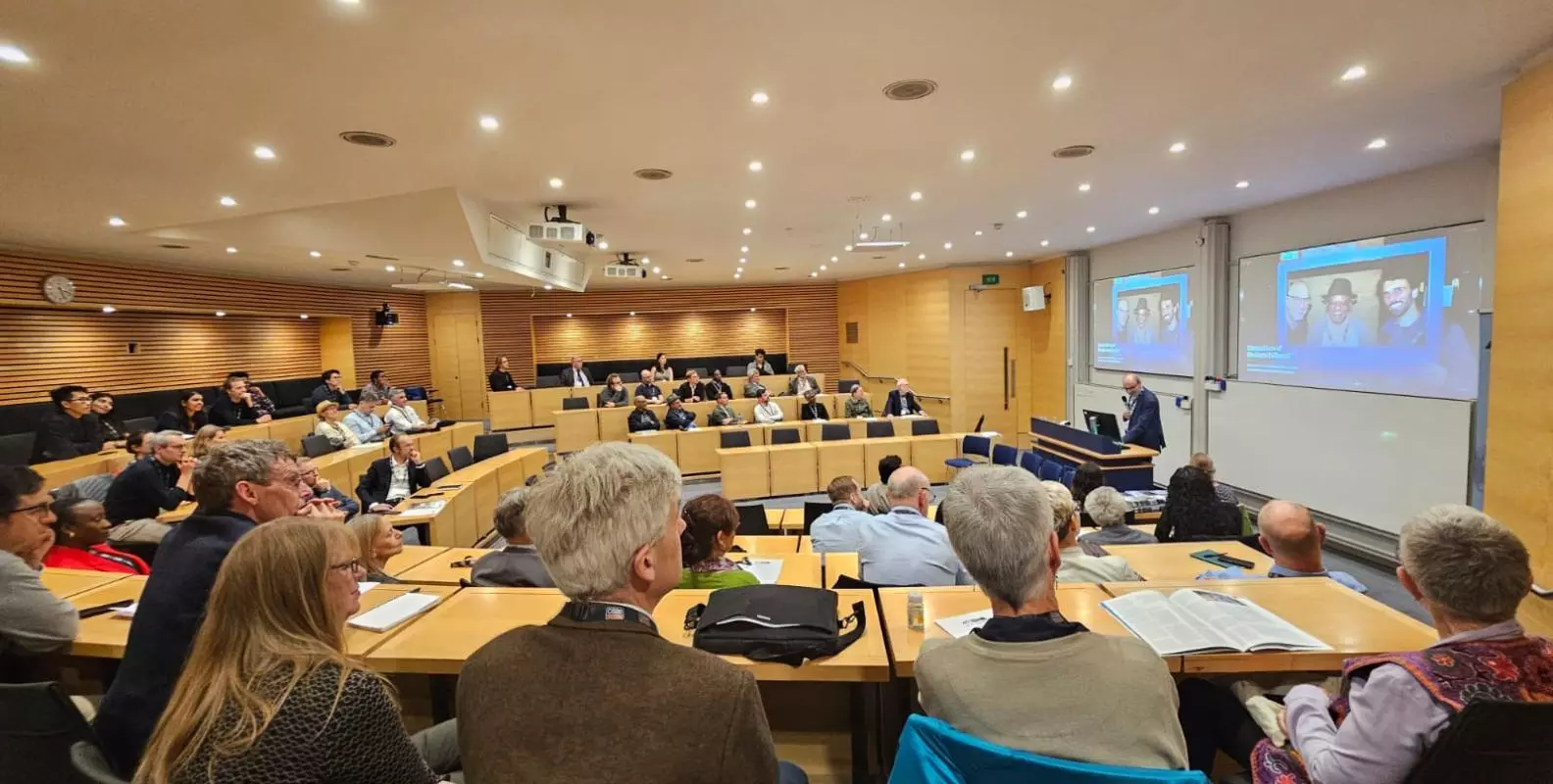 full lecture theatre at CSAE 40th anniversary event