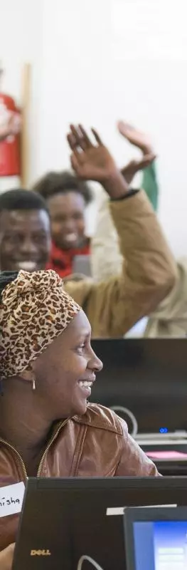 People take part in a soft skills intervention with Harambee in South Africa