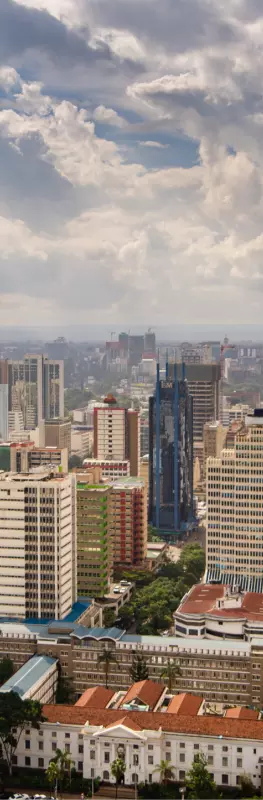 Aerial view of Nairobi's Business District