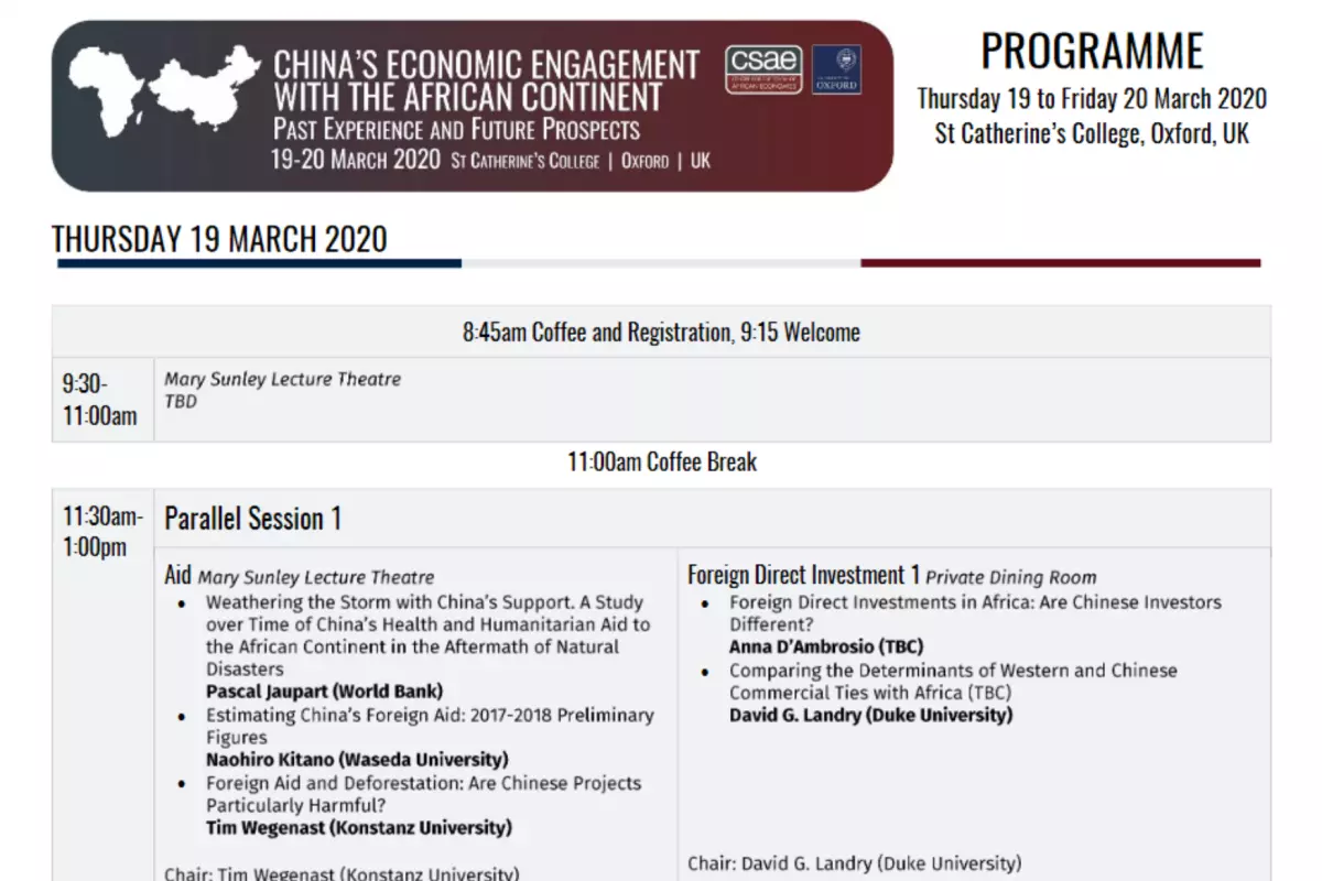 China Africa programme