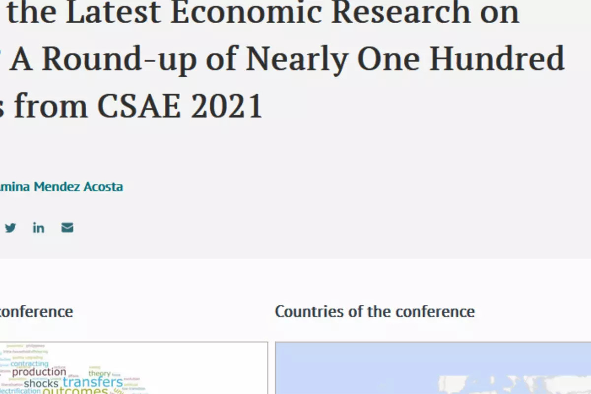 Screenshot of CGD blog 2021