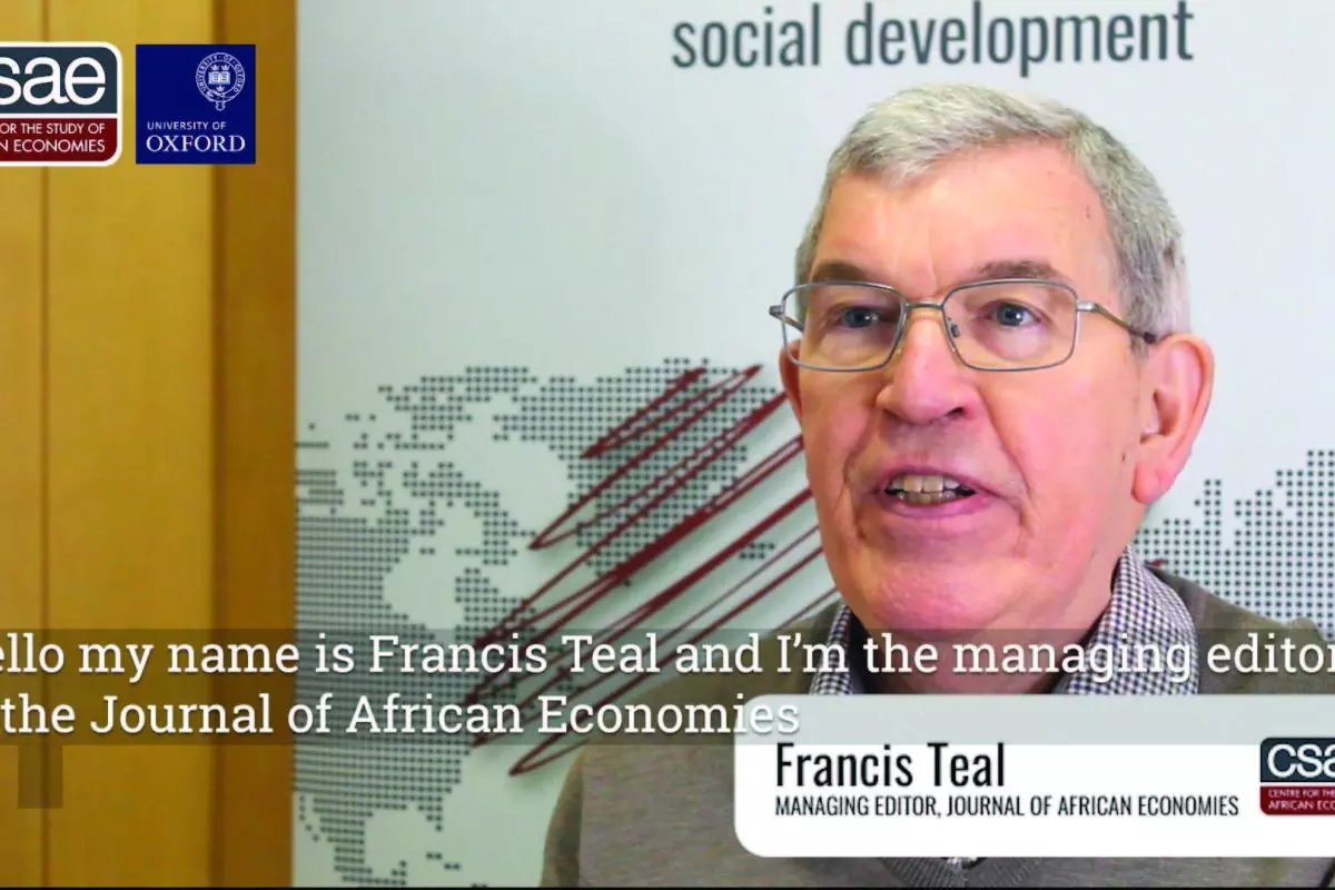 Screenshot of Francis Teal talking to camera