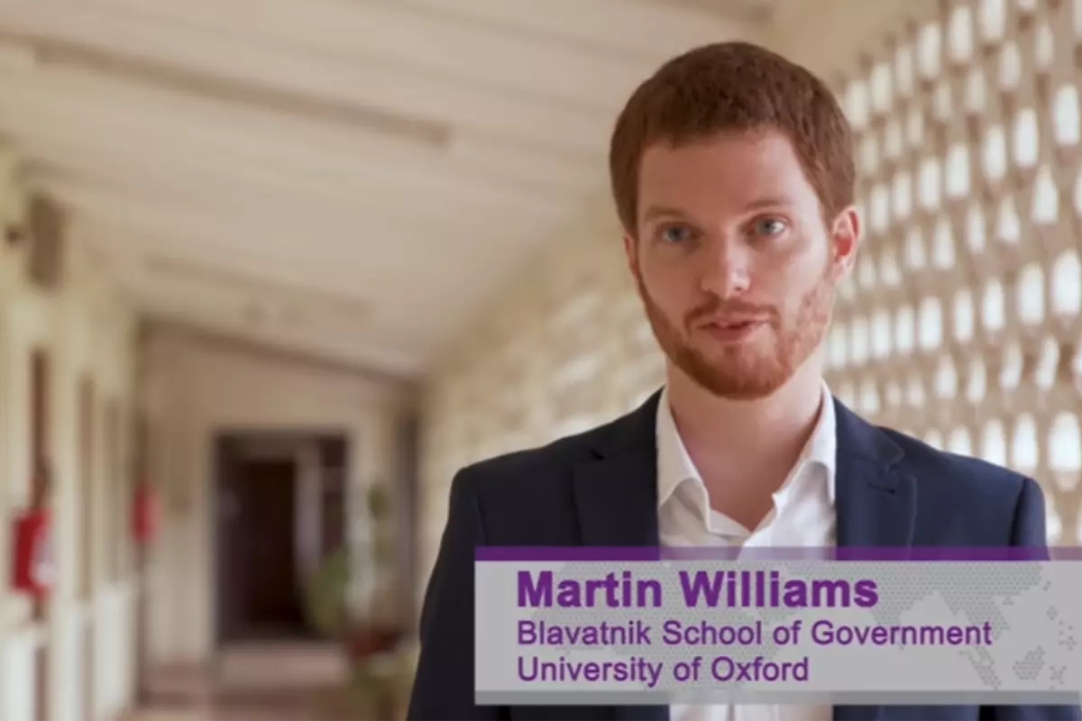 Screenshot from Ghana Infrastructure Video of Martin Williams
