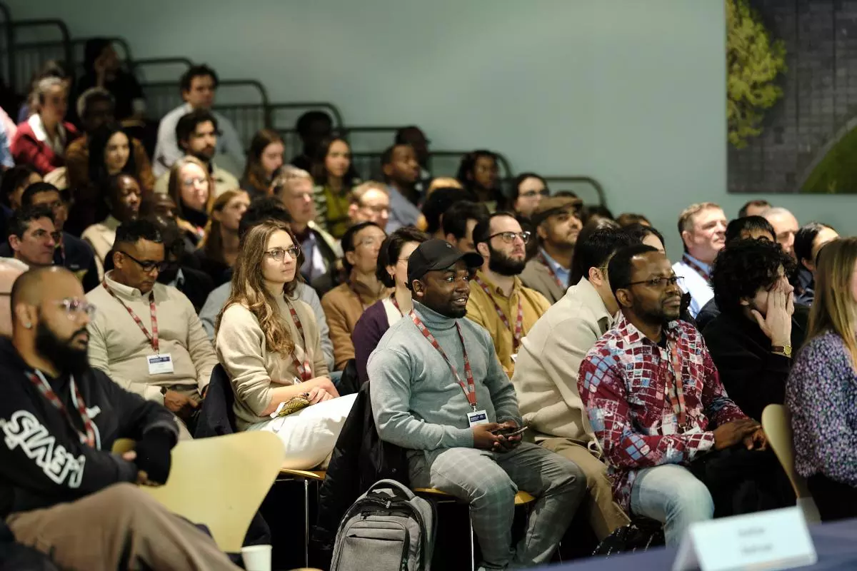 Audience listen at the CSAE Conference